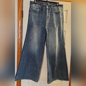 Torrid High-Rise Baggy Wide Leg Duo Denim Jeans